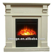 portable/insert indoor decorative electric cream fireplace(with mantel)